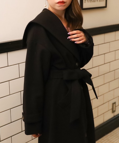 ASTORIA ODIER(アストリアオディール)の「セーラーカラーコート(その他アウター・レディース・ブラック/パープル/ブラウン・MEDIUM)」の14枚目の写真