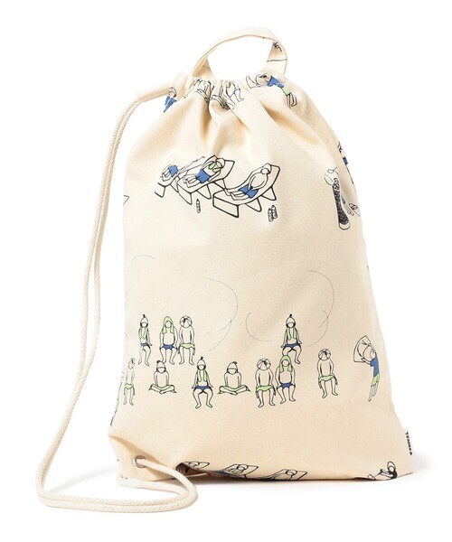 TEMBEA(テンベア)の「TEMBEA / 巾着 SHOULDER(ショルダーバッグ・メンズ・ブルー/ブラック/オレンジ・ONE SIZE)」の3枚目の写真