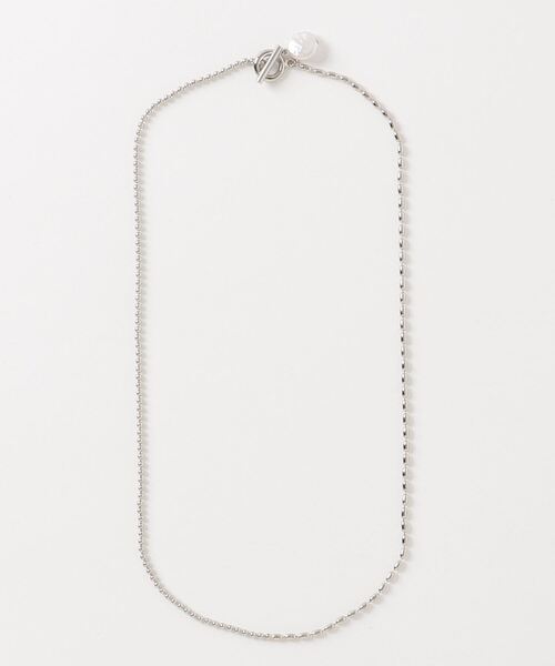 DROIT BELLO(ドロイトベロ)の「DROIT BELLO(ドロイトベロ) PEARL CHAIN NECKLACE/パールチェーンネックレス(ネックレス・レディース・シルバー・F)」の4枚目の写真