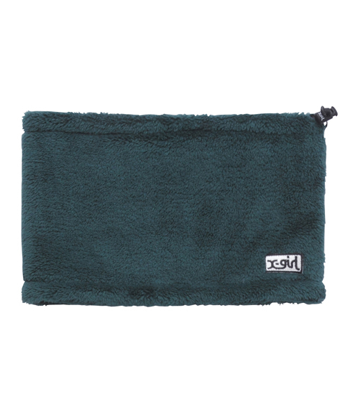 X-girl（エックスガール）の「FLUFFY NECK WARMER（ネックウォーマー/スヌード・レディース・ホワイト/ブラック/ベージュ/グリーン/ネイビー・ONE SIZE）」の4枚目の写真