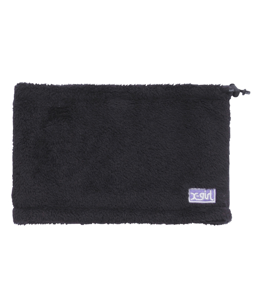 X-girl（エックスガール）の「FLUFFY NECK WARMER（ネックウォーマー/スヌード・レディース・ホワイト/ブラック/ベージュ/グリーン/ネイビー・ONE SIZE）」の3枚目の写真