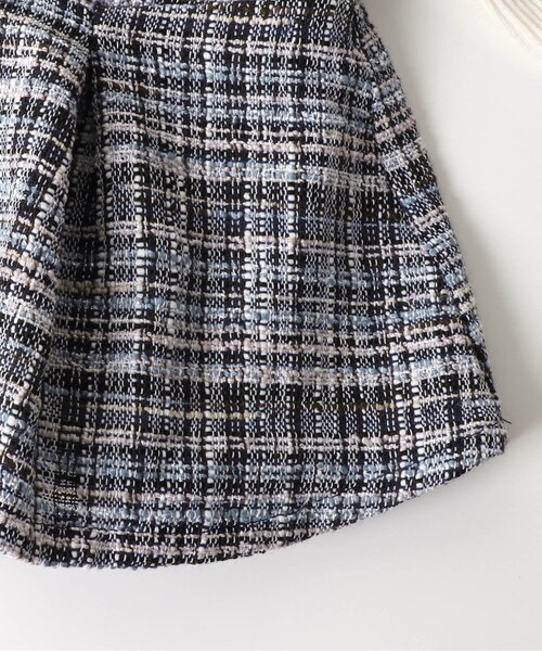 apres les cours（アプレレクール）の「ツイードビスチェトップス（Tシャツ/カットソー・キッズ・アイボリー/ネイビー・120/80/90/100/140/110/130）」の8枚目の写真