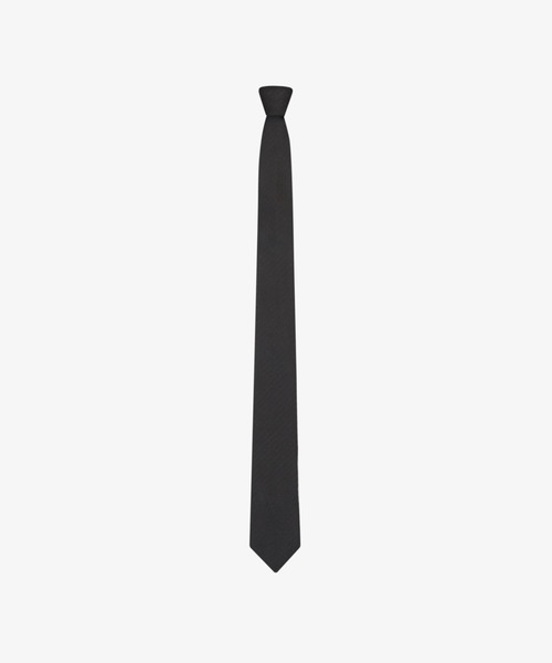 現行】美品 GIVENCHY ジャガード 4Gロゴ ストライプ ネクタイ 黒