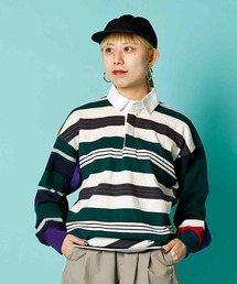 COLUMBIA KNIT WEAR 【コロンビアニットウェア】-  LS  PANEL RUGBY JERSEY / ロングスリーブ パネル ラグビージャージー