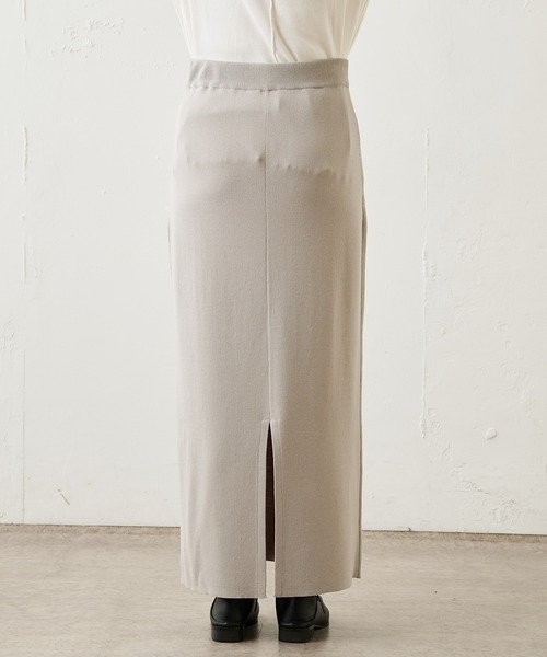 PUAL CE CIN（ピュアルセシン）の「【Du noir】ストレッチ ナロースカート（スカート・レディース・オレンジ/ブルー/ライトグレー/ブラック/レッド・FREE）」の11枚目の写真