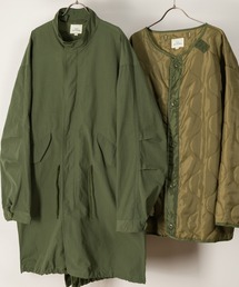 SlashDate | 3WAYビッグシルエットモッズコート/コート＆キルティングライナー2点セット(モッズコート)