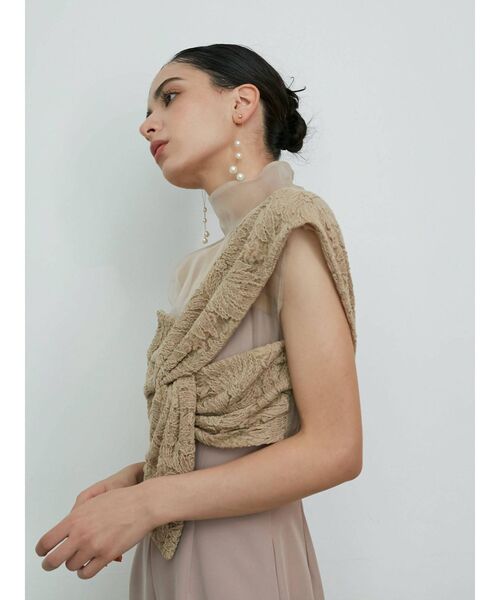 LAGUNAMOON（ラグナムーン）の「LADYフェイクパールワイヤーピアス（ピアス（両耳用）・レディース・アイボリー・FREE）」の7枚目の写真