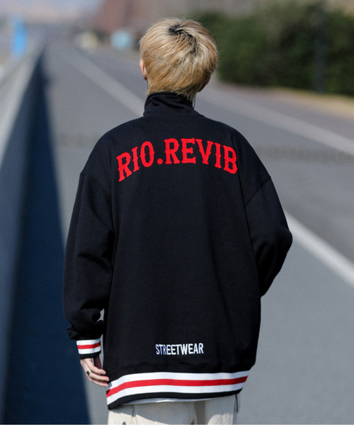 neos（ネオス）の「【neos -addictive design-】ビッグシルエット ロゴ リブライン ハーフジップ スウェット アノラック トップス（スウェット・メンズ・ホワイト/ブラック/杢グレー/グリーン・X-LARGE/MEDIUM/LARGE）」の5枚目の写真