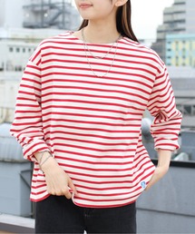 ORCIVAL | ORCIVAL/オーシバル　コットンロード ワイドボートネックロングスリーブ ボーダー　WIDE BOATNECK LONGSLEEVE BORDER B249 23SS(Tシャツ/カットソー)