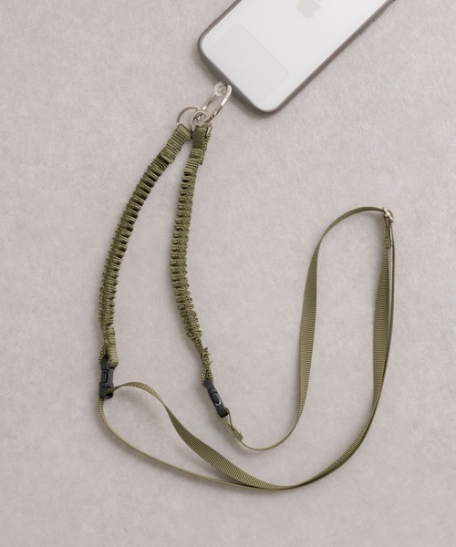 ear PAPILLONNER(イアパピヨネ)の「《WEB限定》BYONBYON/モバイルストラップショルダー(スマホグッズ・レディース・ブラック/カーキ/ブラウン/ホワイト/グレー/ベージュ・FREE)」の6枚目の写真