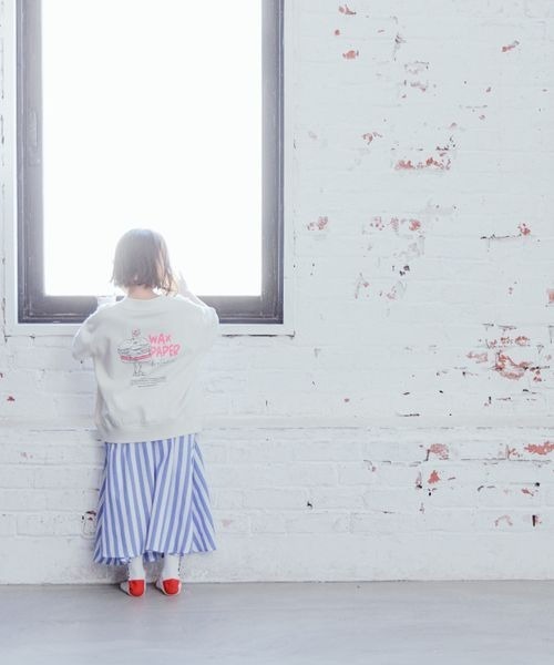 LOWRYS FARM（ローリーズファーム）の「シャーリング２ＷＡＹスカート　184440（スカート・キッズ・ブルー/ブラック/イエロー・110cm/120cm/130cm/140cm/150cm）」の6枚目の写真