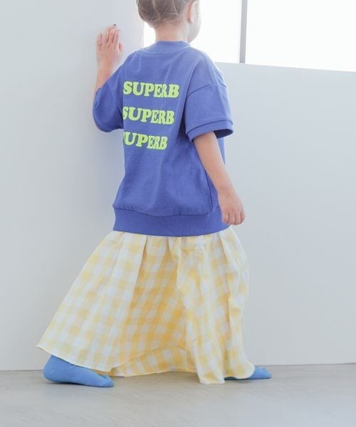 LOWRYS FARM（ローリーズファーム）の「シャーリング２ＷＡＹスカート　184440（スカート・キッズ・ブルー/ブラック/イエロー・110cm/120cm/130cm/140cm/150cm）」の9枚目の写真