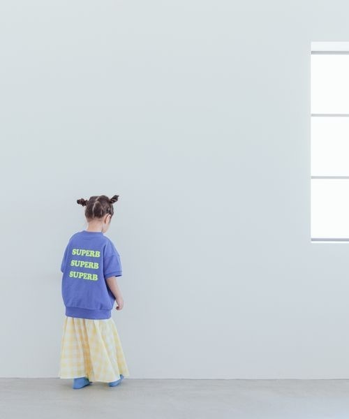 LOWRYS FARM（ローリーズファーム）の「シャーリング２ＷＡＹスカート　184440（スカート・キッズ・ブルー/ブラック/イエロー・110cm/120cm/130cm/140cm/150cm）」の10枚目の写真