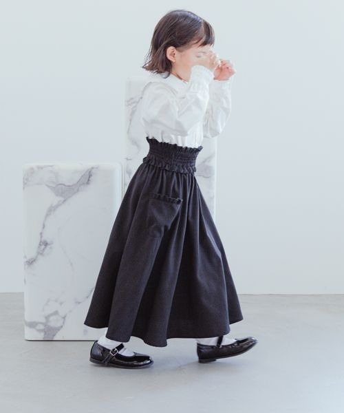 LOWRYS FARM（ローリーズファーム）の「シャーリング２ＷＡＹスカート　184440（スカート・キッズ・ブルー/ブラック/イエロー・110cm/120cm/130cm/140cm/150cm）」の17枚目の写真