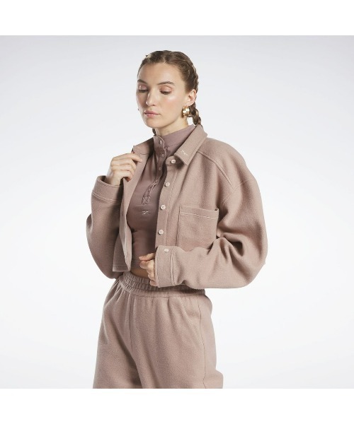 Reebok(リーボック)の「ワイド フリース レイヤー / CL WDE FLEECE LAYER(その他アウター・レディース・ブルー/ベージュ/ブラック・LARGE/MEDIUM/SMALL/X-LARGE)」の3枚目の写真