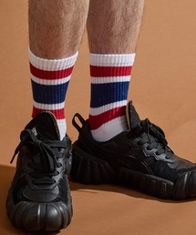 ミマ（ミマ）の「【ミマ】nuunuutaラインソックス（ソックス/靴下）」