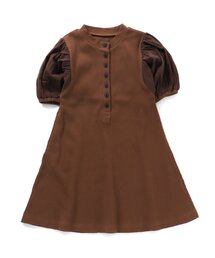 【premier】切替パフスリーブワンピース