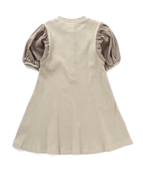 Ampersand（アンパサンド）の「【premier】切替パフスリーブワンピース（ワンピース・キッズ・アイボリー/ブラウン/グレー・100/80/90/110/130/140/120）」の8枚目の写真