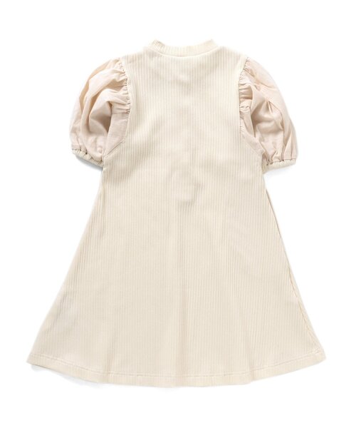 Ampersand（アンパサンド）の「【premier】切替パフスリーブワンピース（ワンピース・キッズ・アイボリー/ブラウン/グレー・100/80/90/110/130/140/120）」の9枚目の写真