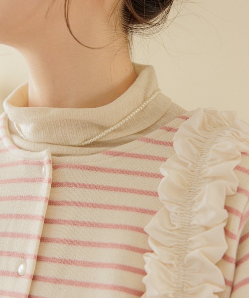 flower(フラワー)の「メニーシャーリングバッグ(ショルダーバッグ・レディース・アイボリー/ブラック・FREE)」の3枚目の写真