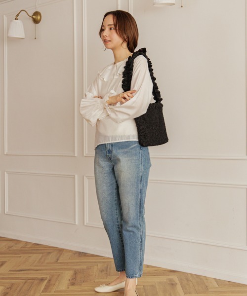 flower(フラワー)の「メニーシャーリングバッグ(ショルダーバッグ・レディース・アイボリー/ブラック・FREE)」の14枚目の写真