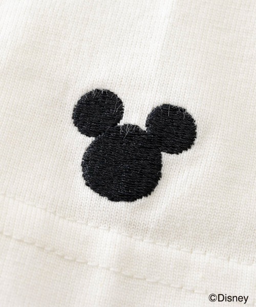 Disney（ディズニー）の「＜大きいサイズ＞ディズニー ミッキー/フェイスプリントTシャツ GEVS.（Tシャツ/カットソー・レディース・グリーン/ブラック/オフホワイト・L/LL/3L/4L/5L）」の8枚目の写真