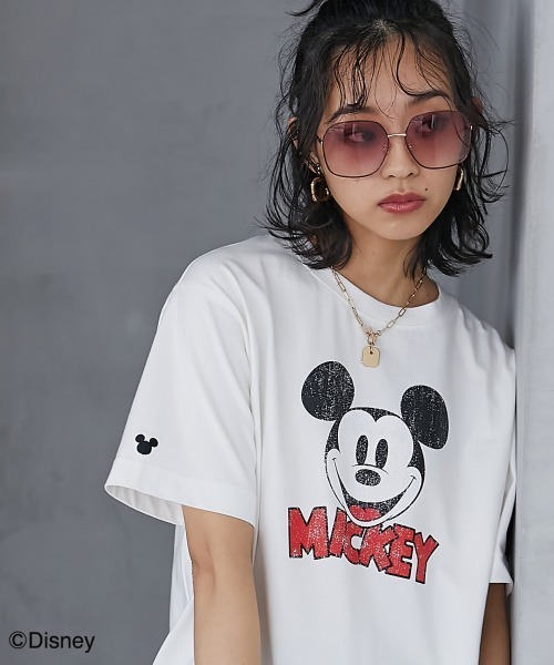 ミッキー EU36/23cm セール】【Disney】別注 ミッキーマウス オールドグラフィック