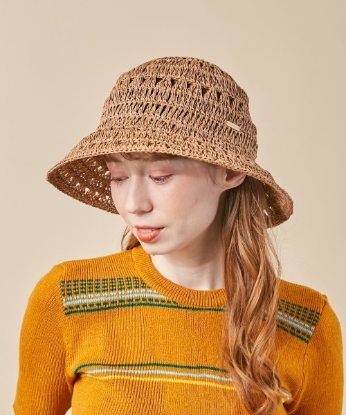 kaorinomori(カオリノモリ)の「kaorinomori リアハット(ハット・レディース・ナチュラル/ブラウン・M/57.5cm)」の5枚目の写真