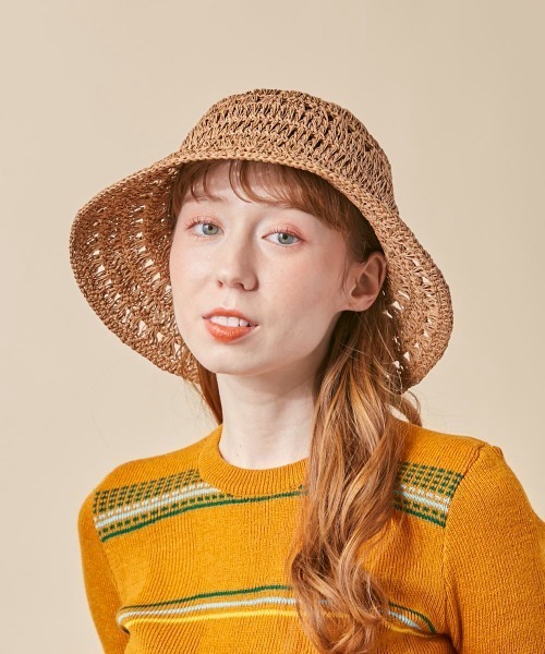 kaorinomori(カオリノモリ)の「kaorinomori リアハット(ハット・レディース・ナチュラル/ブラウン・M/57.5cm)」の6枚目の写真