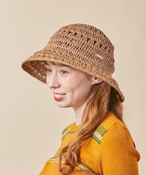 kaorinomori(カオリノモリ)の「kaorinomori リアハット(ハット・レディース・ナチュラル/ブラウン・M/57.5cm)」の7枚目の写真