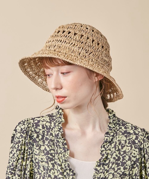 kaorinomori(カオリノモリ)の「kaorinomori リアハット(ハット・レディース・ナチュラル/ブラウン・M/57.5cm)」の11枚目の写真