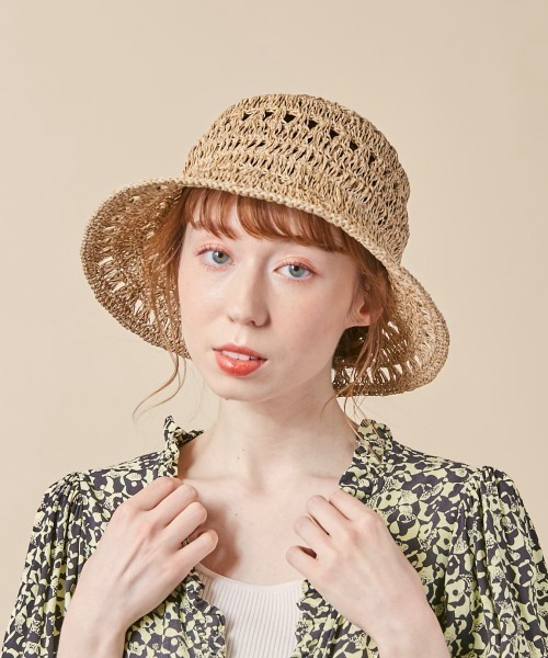 kaorinomori(カオリノモリ)の「kaorinomori リアハット(ハット・レディース・ナチュラル/ブラウン・M/57.5cm)」の12枚目の写真