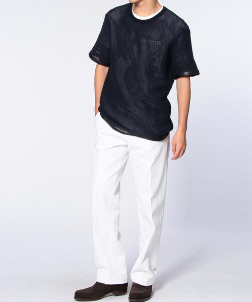 UNITED ARROWS（ユナイテッドアローズ）の「GUIDO/R MASAWA CTN WIDE◆（その他パンツ・メンズ・コバルトブルー/ホワイト・48/46/50/44）」の6枚目の写真