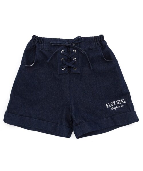 algy(アルジー)の「レースアップショーパン(その他パンツ・キッズ・インディゴブルー/ブラック/ピンク・XX-SMALL/X-SMALL/SMALL/MEDIUM)」の3枚目の写真
