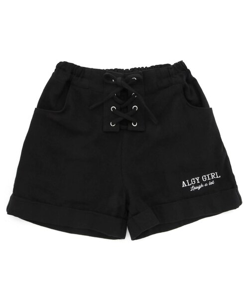 algy(アルジー)の「レースアップショーパン(その他パンツ・キッズ・インディゴブルー/ブラック/ピンク・XX-SMALL/X-SMALL/SMALL/MEDIUM)」の2枚目の写真