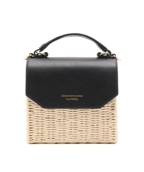 ROPE' PICNIC（ロペピクニック）の「フラップスクエアペーパーショルダーバッグ（ショルダーバッグ・レディース・オレンジ/ブラック・FREE）」の5枚目の写真