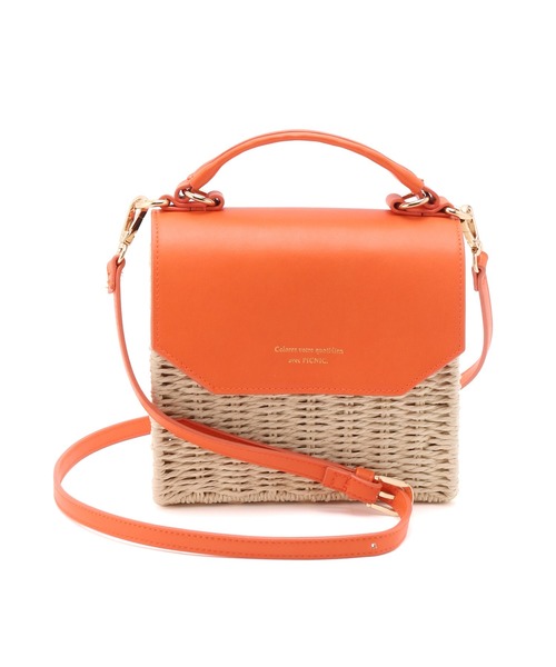 ROPE' PICNIC（ロペピクニック）の「フラップスクエアペーパーショルダーバッグ（ショルダーバッグ・レディース・オレンジ/ブラック・FREE）」の14枚目の写真