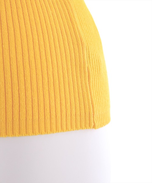 clear（クリア）の「×パフスリーブリブニットトップス（ニット/セーター・レディース・オフホワイト/ブラック/イエロー/ベージュ/ラベンダー・F）」の12枚目の写真