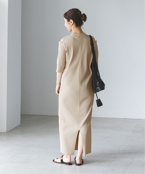 Noble（ノーブル）の「トタンテレコショルダーオープンワンピース（ワンピース・レディース・ベージュ/ブラック・FREE）」の9枚目の写真