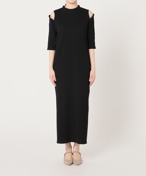 Noble（ノーブル）の「トタンテレコショルダーオープンワンピース（ワンピース・レディース・ベージュ/ブラック・FREE）」の18枚目の写真