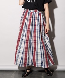 シャカシャカタフタチェックスカート