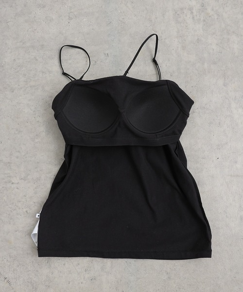 COLONY 2139（コロニートゥーワンスリーナイン）の「カップ付コットンベア2WAYアシメキャミソール（キャミソール・レディース・ブラック/アイボリー・MEDIUM/LARGE）」の16枚目の写真
