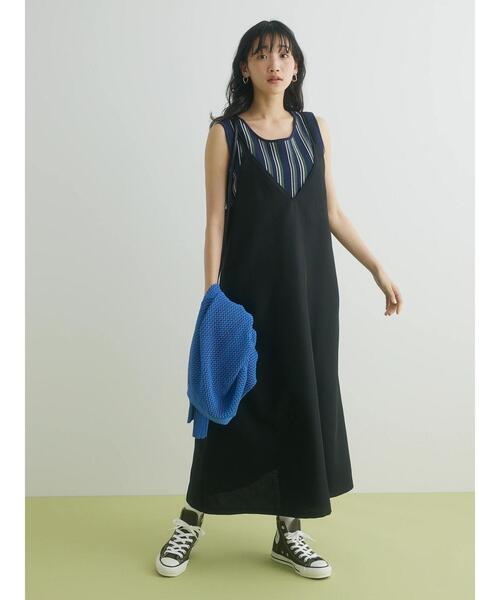 CRAFT STANDARD BOUTIQUE(クラフトスタンダードブティック)の「リネンライクワンピース(ワンピース・レディース・ブラック/ブラウン/ベージュ・FREE)」の8枚目の写真