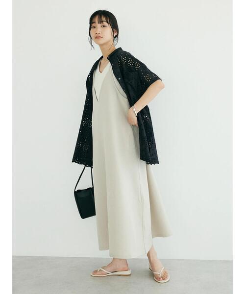 CRAFT STANDARD BOUTIQUE(クラフトスタンダードブティック)の「リネンライクワンピース(ワンピース・レディース・ブラック/ブラウン/ベージュ・FREE)」の22枚目の写真