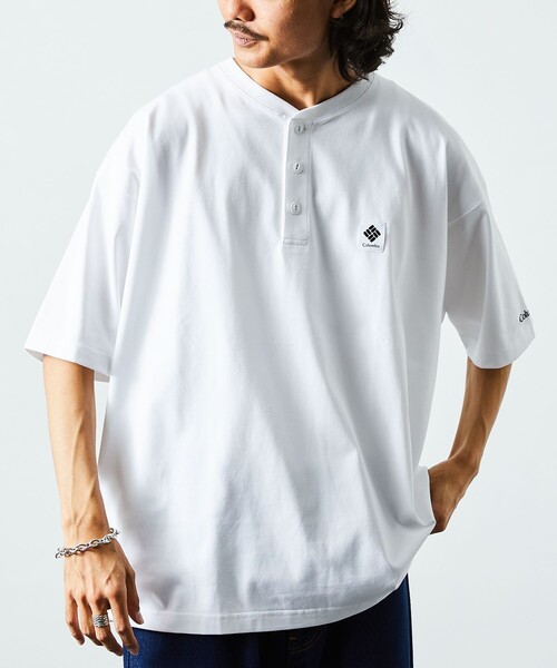 新品・正規品 00s コロンビア ヘンリーネック ロンT ポリ メンズXL 古着