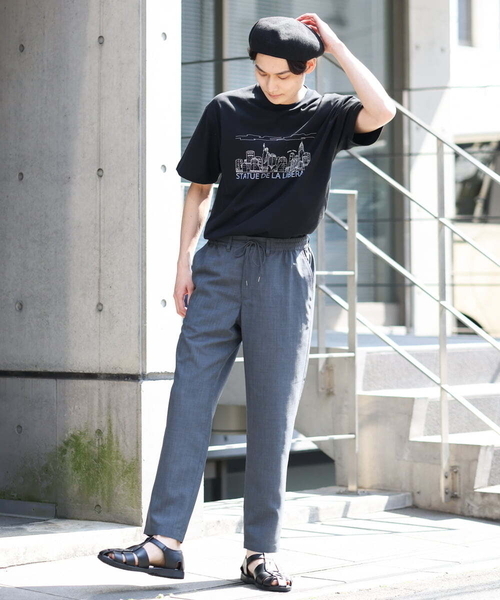 a.v.v（アーヴェヴェ）の「リネンサーモベレー帽（ハンチング/ベレー帽・メンズ・ブラック/ベージュ・46）」の6枚目の写真