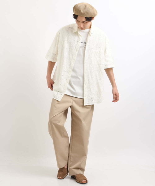 a.v.v（アーヴェヴェ）の「リネンサーモベレー帽（ハンチング/ベレー帽・メンズ・ブラック/ベージュ・46）」の4枚目の写真