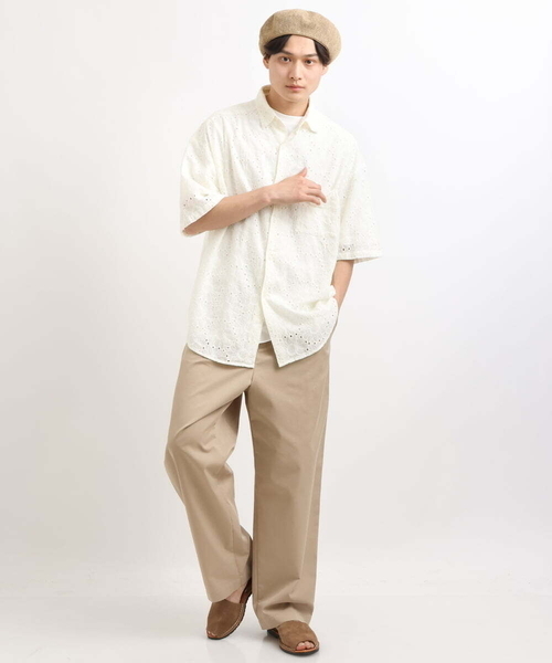 a.v.v（アーヴェヴェ）の「リネンサーモベレー帽（ハンチング/ベレー帽・メンズ・ブラック/ベージュ・46）」の8枚目の写真