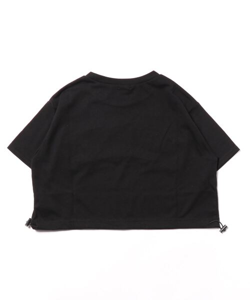 LOVETOXIC（ラブトキシック）の「ドロストカレッジアップリ半T（Tシャツ/カットソー・キッズ・サックスブルー/ブラック/マルチ/オフホワイト・SS/S/L/M）」の5枚目の写真