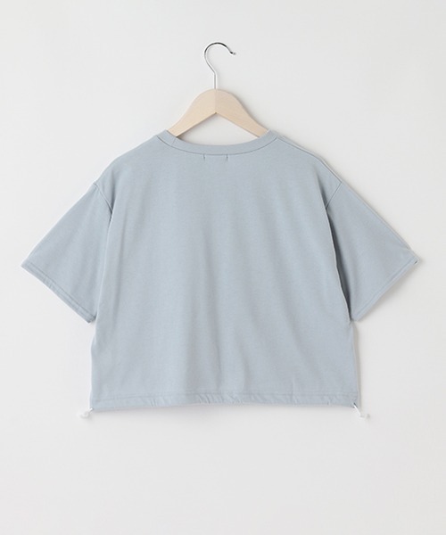 LOVETOXIC（ラブトキシック）の「ドロストカレッジアップリ半T（Tシャツ/カットソー・キッズ・サックスブルー/ブラック/マルチ/オフホワイト・SS/S/L/M）」の13枚目の写真